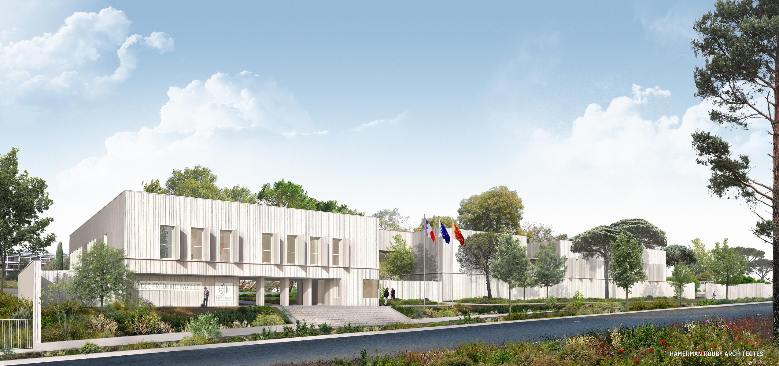 Lycée Bazille Montpellier - Conception architecture Hamerman Rouby architectes
